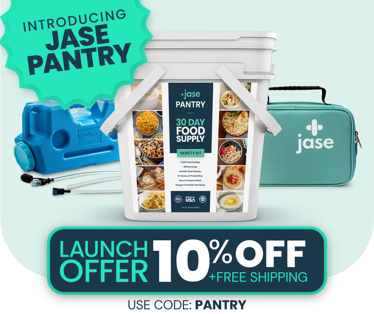 Introducing Jase Pantry. Launch Offer: 10% Off + Free Shipping with code: PANTRY